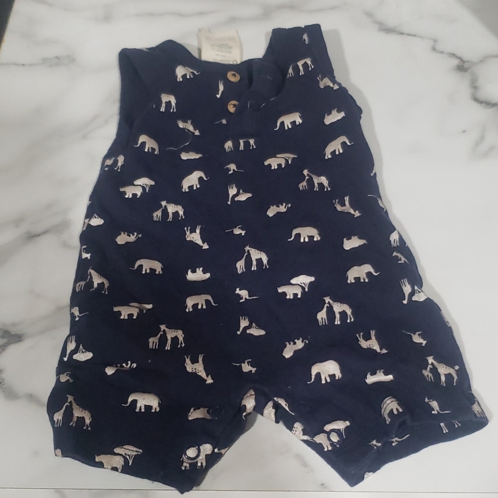 first impression jungle print rompers